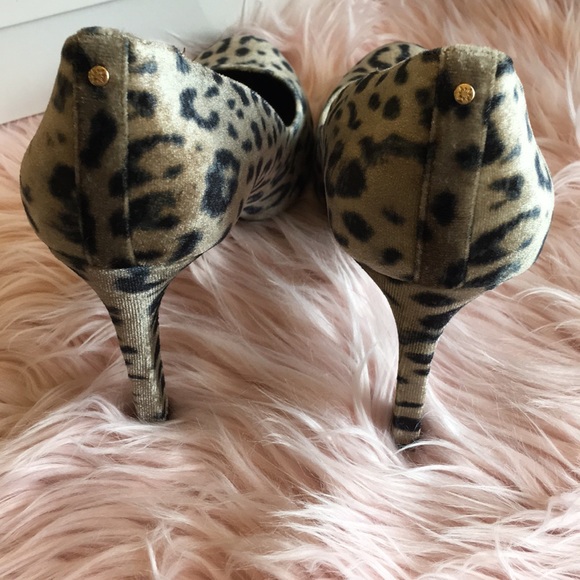NWB BCBG pony hair leopard print heels 10B - Picture 4 of 6